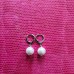 White Majorica Pearl beaded Earrings