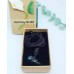 Black Flashy Obsidian Gourd or Wu Lou pendant gift box
