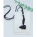 Black Flashy Obsidian Gourd or Wu Lou pendant gift box