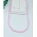 Matte Rose Quartz beaded Choker