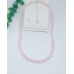 Matte Rose Quartz beaded Choker