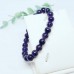 Amethyst high grade beaded bracelet 8 mm