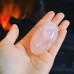 Rose Quartz big Palm Stone Polished Crystal