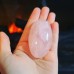 Rose Quartz big Palm Stone Polished Crystal