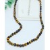 Tiger Eye beaded necklace 6 mm