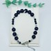 Blue Goldstone mixed size beaded bracelet Lobster clasp