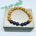 Picture Jasper and Lava Stone beaded Unisex bracelet 10 mm