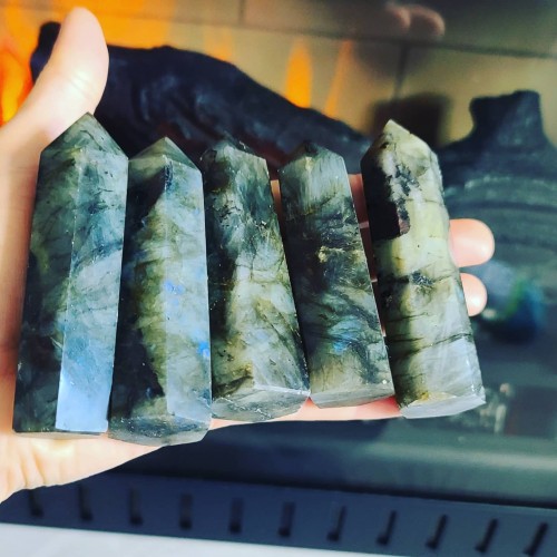 Labradorite crystals Points/ Towers around 85 mm