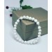 Howlite, Hematite beaded bracelet 8 mm