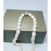 Freshwater Pearl oval necklace with flower clasp