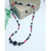 Red Coral, Picture Jasper, Labradorite, Hematite handcrafted necklace