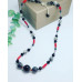 Red Coral, Picture Jasper, Labradorite, Hematite handcrafted necklace