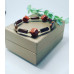 Goldstone, Red Jasper and Black Agate bracelet