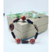 Goldstone, Red Jasper and Black Agate bracelet