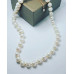 Freshwater Pearl golden clasp necklace 10 mm