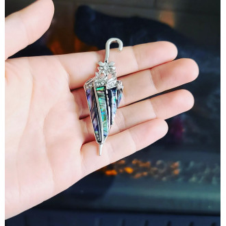 Abalone Shell Umbrella Brooch