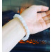 Rose Quartz lighter color beaded bracelet 8 mm