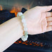 White Jade beaded Bracelet 10 mm