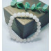 Rose Quartz lighter color beaded bracelet 8 mm