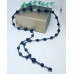 Matte Black Agate, Hematite and seed Beads Unisex necklace