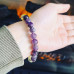 Amethyst, Citrine beaded bracelet 8 mm, 10 mm