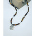 Tiger Eye 5 Blessings Amulet Unisex necklace