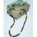 Tiger Eye 5 Blessings Amulet Unisex necklace