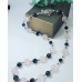 Rose Quartz, Labradorite and Hematite dragonfly clasp necklace 12 mm, 8 mm