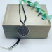 Medicine Buddha silver plated Amulet with a black cord