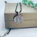 Medicine Buddha silver plated Amulet with a black cord