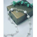 Howlite, Hematite charm necklace 10 mm