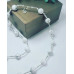 Howlite, Hematite charm necklace 10 mm