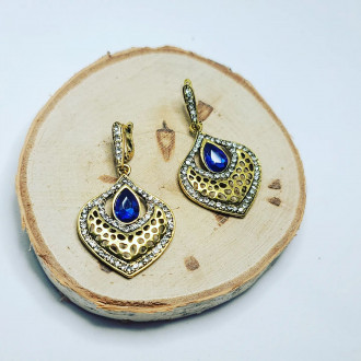 Blue Rhinestones Eastern Style earrings