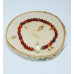 Red Agate, Freshwater Pearl charm bracelet