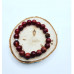 Red Agate, Rudraksha bead bracelet 10 mm