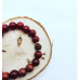 Red Agate, Rudraksha bead bracelet 10 mm