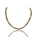 Picture Jasper Zirconia charm necklace 4 mm