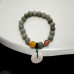 8mm Jade Donut charm bracelet