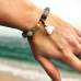 8mm Jade  Lotus Charm bracelet