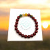 8 mm Cinnabar bracelet with 5 Elements of Life symbols