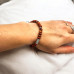 6 mm Red Jasper Shamballa style bracelet