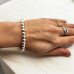 6 mm Hematite Beaded Bracelet 