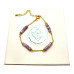Lily Quartz Gold-tone chain bracelet