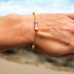 Lily Quartz Gold-tone chain bracelet