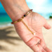 4 mm Faceted Multi-colored Agate, Central Freshwater Pearl bracelet