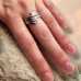 Wraparound design Stainless Steel ajustable Ring 