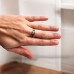 Three rectangulars Minimalist style Stainless Steel ring, size 7