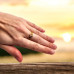 Five hearts Gold Stainless Steel ring