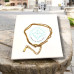 Gold Stainless Steel  double chain bracelet