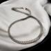 Silver Tone Stainless Steel Unisex Curb Chain Necklace